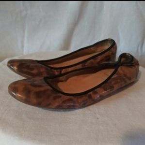 J. Crew Ballet Flat Leopard Loafer   c